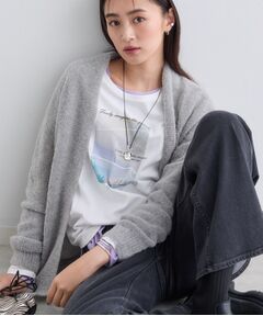 INDIVI / インディヴィ カーディガン・ボレロ | 【エアリー素材】ブークレ着流しニットカーディガン