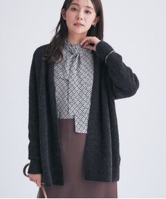INDIVI / インディヴィ カーディガン・ボレロ | 【エアリー素材】ブークレ着流しニットカーディガン