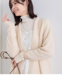 INDIVI / インディヴィ カーディガン・ボレロ | 【エアリー素材】ブークレ着流しニットカーディガン