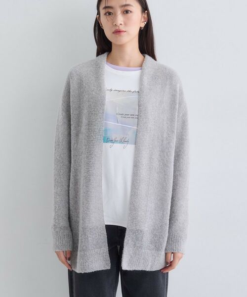 INDIVI / インディヴィ カーディガン・ボレロ | 【エアリー素材】ブークレ着流しニットカーディガン | 詳細13