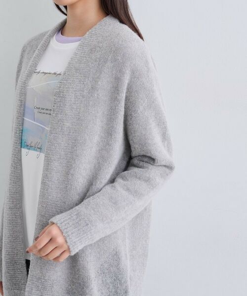 INDIVI / インディヴィ カーディガン・ボレロ | 【エアリー素材】ブークレ着流しニットカーディガン | 詳細17