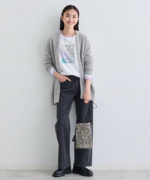 INDIVI / インディヴィ カーディガン・ボレロ | 【エアリー素材】ブークレ着流しニットカーディガン | 詳細3