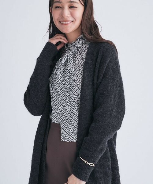 INDIVI / インディヴィ カーディガン・ボレロ | 【エアリー素材】ブークレ着流しニットカーディガン | 詳細6