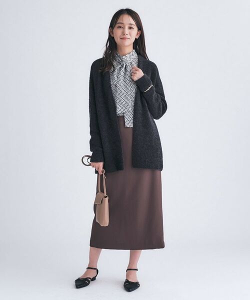 INDIVI / インディヴィ カーディガン・ボレロ | 【エアリー素材】ブークレ着流しニットカーディガン | 詳細7