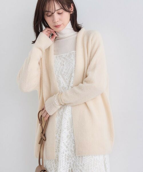 INDIVI / インディヴィ カーディガン・ボレロ | 【エアリー素材】ブークレ着流しニットカーディガン | 詳細9