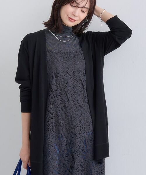 INDIVI / インディヴィ カーディガン・ボレロ | 【洗える】着流しロングカーディガン | 詳細2