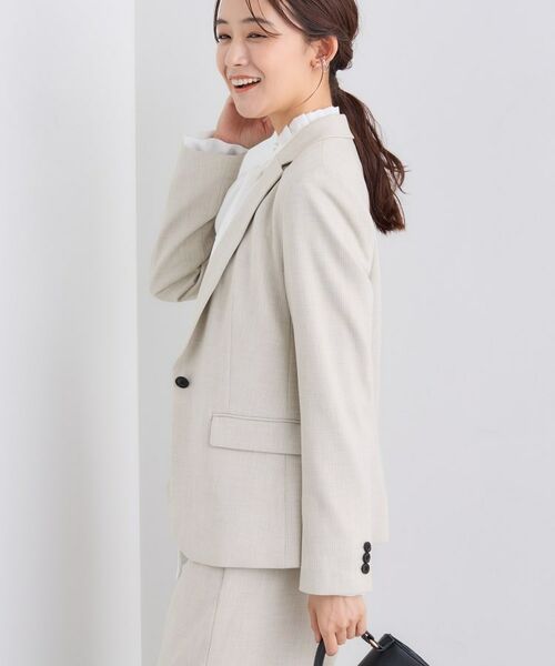 INDIVI / インディヴィ テーラードジャケット | 【日本製／通勤スーツ】プレシャスドビー テーラードジャケット | 詳細2