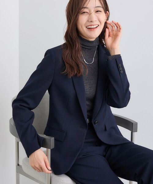 INDIVI / インディヴィ テーラードジャケット | 【日本製／通勤スーツ】プレシャスドビー テーラードジャケット | 詳細6