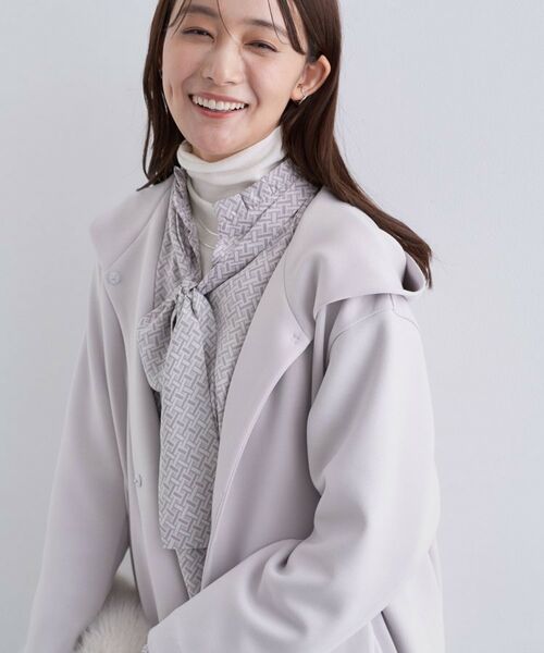 INDIVI / インディヴィ レザーブルゾン・ジャケット | 【秋／軽羽織り】フーディーライトコート | 詳細10