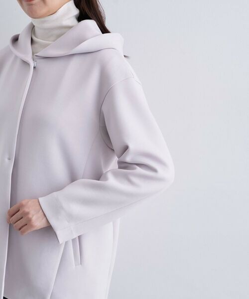 INDIVI / インディヴィ レザーブルゾン・ジャケット | 【秋／軽羽織り】フーディーライトコート | 詳細18