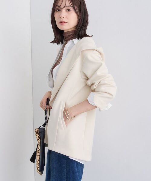 INDIVI / インディヴィ レザーブルゾン・ジャケット | 【秋／軽羽織り】フーディーライトコート | 詳細2