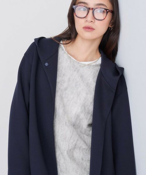 INDIVI / インディヴィ レザーブルゾン・ジャケット | 【秋／軽羽織り】フーディーライトコート | 詳細6