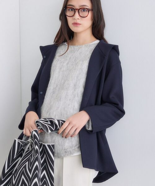 INDIVI / インディヴィ レザーブルゾン・ジャケット | 【秋／軽羽織り】フーディーライトコート | 詳細7