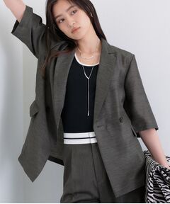 INDIVI / インディヴィ テーラードジャケット | ライトダブルジャケット