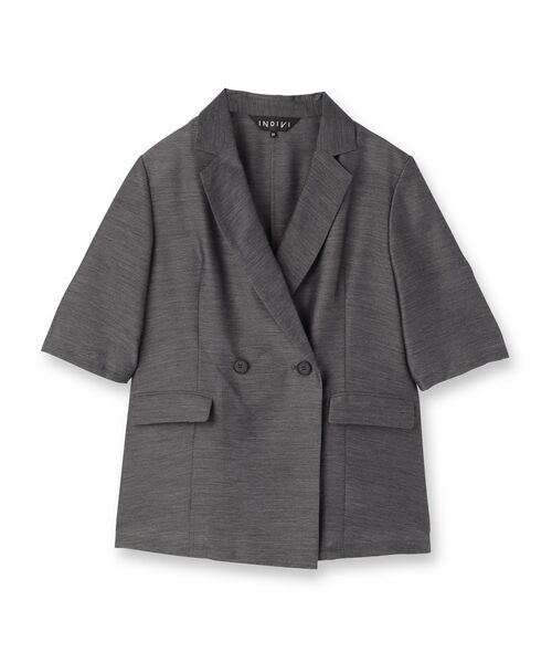 INDIVI / インディヴィ テーラードジャケット | ライトダブルジャケット | 詳細1