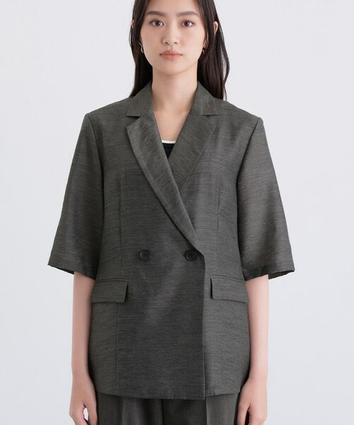 INDIVI / インディヴィ テーラードジャケット | ライトダブルジャケット | 詳細10