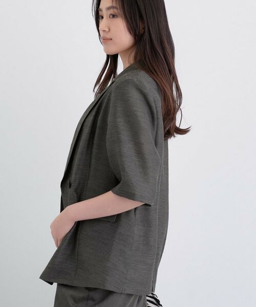 INDIVI / インディヴィ テーラードジャケット | ライトダブルジャケット | 詳細3