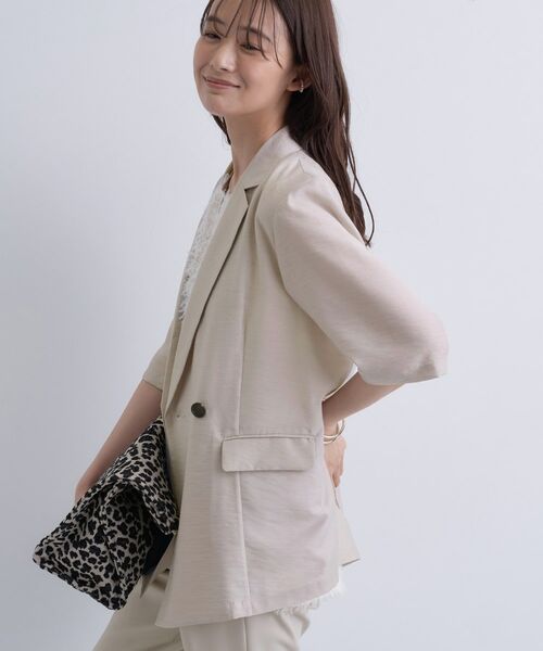 INDIVI / インディヴィ テーラードジャケット | ライトダブルジャケット | 詳細6