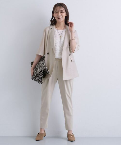 INDIVI / インディヴィ テーラードジャケット | ライトダブルジャケット | 詳細8