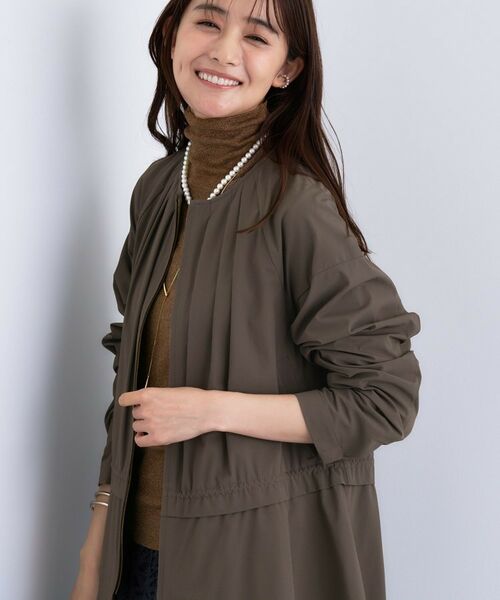 INDIVI/インディヴィ 【UVケア/撥水】ドロストペプラムブルゾン モカブラウン(042) 36(S) INDIVI/インディヴィ 【UVケア/撥水】ドロストペプラムブルゾン モカブラウン(042) 36(S)