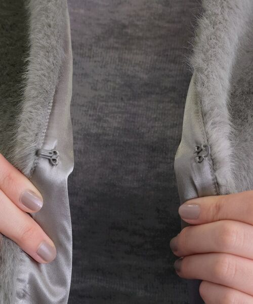INDIVI / インディヴィ ベスト | ミンク調フェイクファージレ | 詳細16