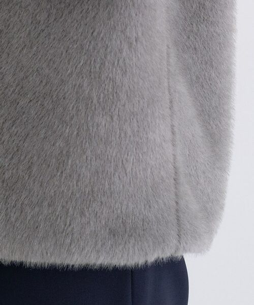INDIVI / インディヴィ ベスト | ミンク調フェイクファージレ | 詳細18