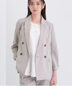 INDIVI / インディヴィ テーラードジャケット | 【UVケア】ライトダブルジャケット