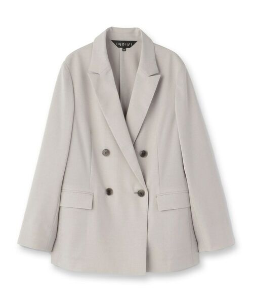 INDIVI / インディヴィ テーラードジャケット | 【UVケア】ライトダブルジャケット | 詳細1