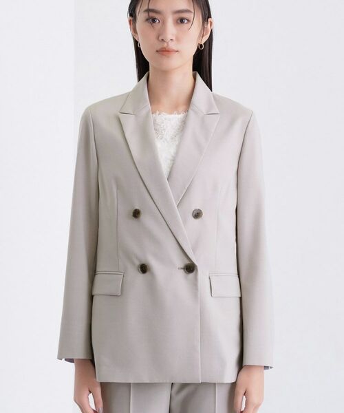 INDIVI / インディヴィ テーラードジャケット | 【UVケア】ライトダブルジャケット | 詳細12