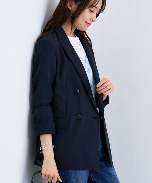 INDIVI / インディヴィ テーラードジャケット | 【UVケア】ライトダブルジャケット | 詳細6