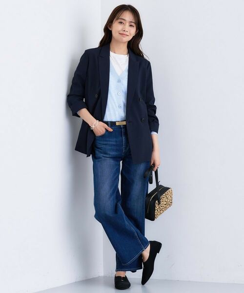 INDIVI / インディヴィ テーラードジャケット | 【UVケア】ライトダブルジャケット | 詳細7