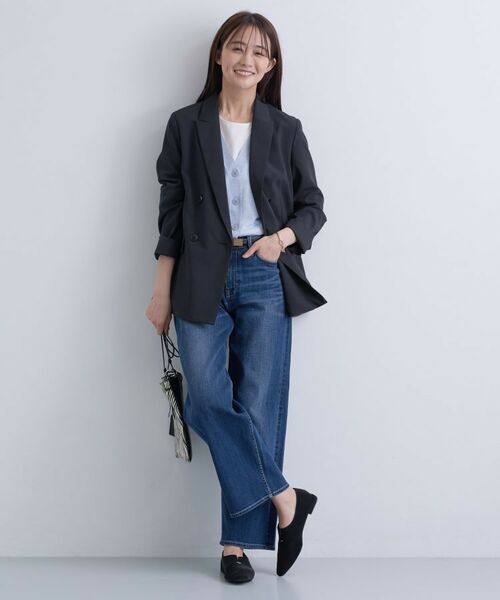 INDIVI / インディヴィ テーラードジャケット | 【UVケア】ライトダブルジャケット | 詳細9