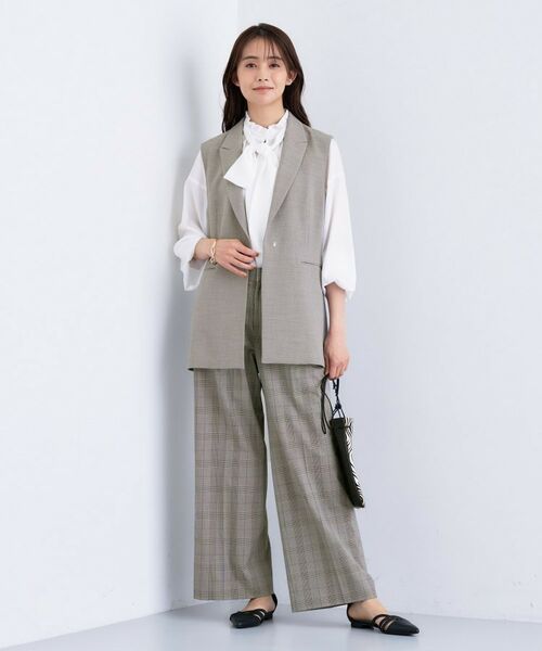 INDIVI / インディヴィ テーラードジャケット | 【セットアップ可能】凹凸ストレッチ素材テーラードカラージレジャケット | 詳細2