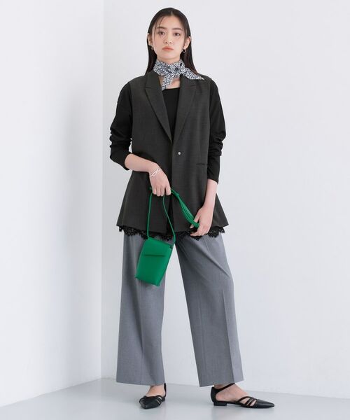 INDIVI / インディヴィ テーラードジャケット | 【セットアップ可能】凹凸ストレッチ素材テーラードカラージレジャケット | 詳細21