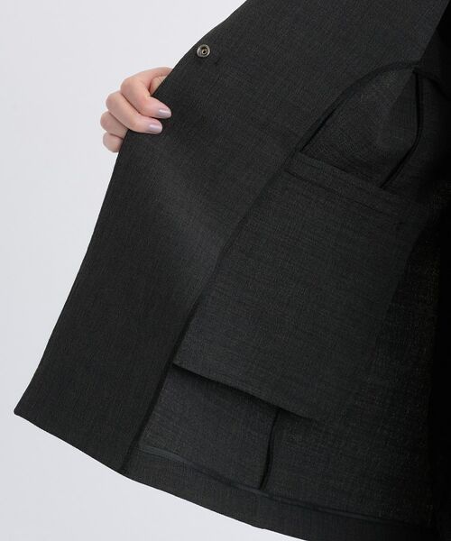 INDIVI / インディヴィ テーラードジャケット | 【セットアップ可能】凹凸ストレッチ素材テーラードカラージレジャケット | 詳細30