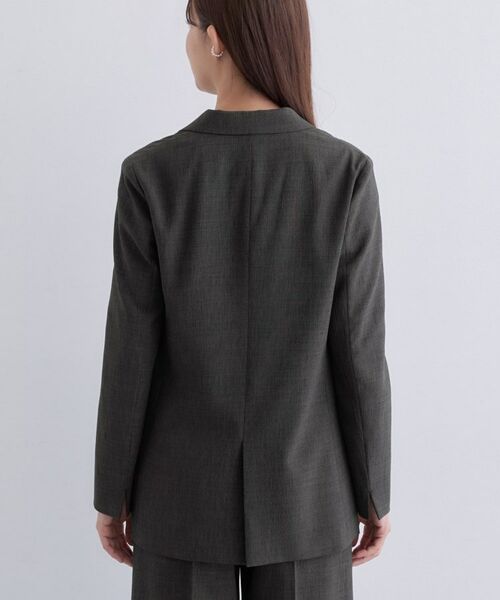 INDIVI / インディヴィ テーラードジャケット | 【洗える／セットアップ可能】凹凸ストレッチ素材ダブルジャケット | 詳細23