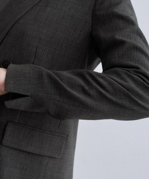 INDIVI / インディヴィ テーラードジャケット | 【洗える／セットアップ可能】凹凸ストレッチ素材ダブルジャケット | 詳細26