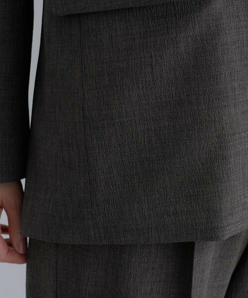 INDIVI / インディヴィ テーラードジャケット | 【洗える／セットアップ可能】凹凸ストレッチ素材ダブルジャケット | 詳細29