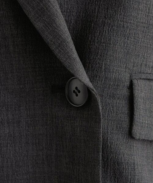 INDIVI / インディヴィ テーラードジャケット | 【洗える／セットアップ可能】凹凸ストレッチ素材ダブルジャケット | 詳細9