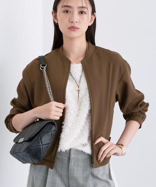 INDIVI / インディヴィ レザーブルゾン・ジャケット | 【洗える／UVケア／吸汗速乾】ジョーゼットライトブルゾン | 詳細2