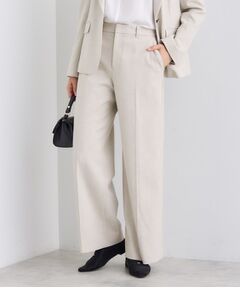 INDIVI / インディヴィ パンツ | 【日本製／通勤スーツ】プレシャスドビー ワイドパンツ