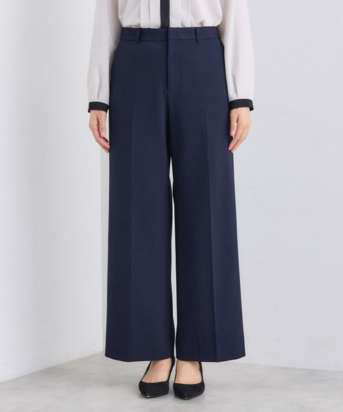 INDIVI / インディヴィ パンツ | 【日本製／通勤スーツ】プレシャスドビー ワイドパンツ | 詳細10