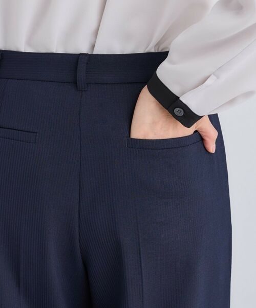 INDIVI / インディヴィ パンツ | 【日本製／通勤スーツ】プレシャスドビー ワイドパンツ | 詳細15