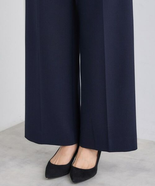 INDIVI / インディヴィ パンツ | 【日本製／通勤スーツ】プレシャスドビー ワイドパンツ | 詳細16