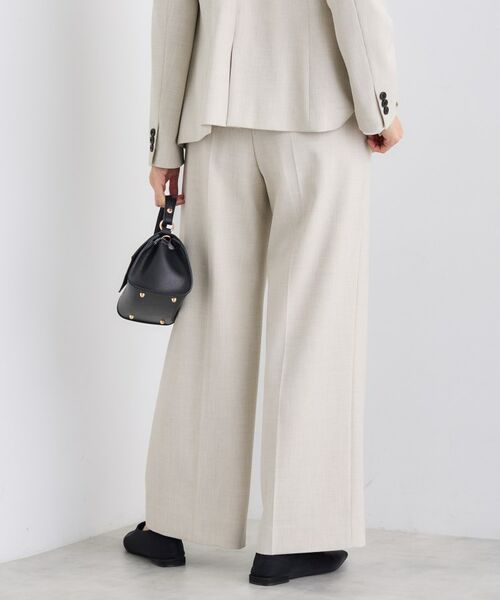 INDIVI / インディヴィ パンツ | 【日本製／通勤スーツ】プレシャスドビー ワイドパンツ | 詳細3