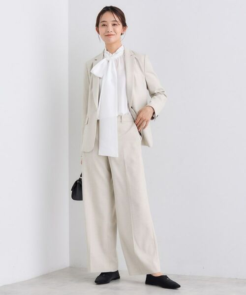 INDIVI / インディヴィ パンツ | 【日本製／通勤スーツ】プレシャスドビー ワイドパンツ | 詳細4