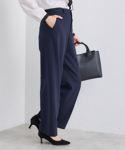 INDIVI / インディヴィ パンツ | 【日本製／通勤スーツ】プレシャスドビー ワイドパンツ | 詳細6