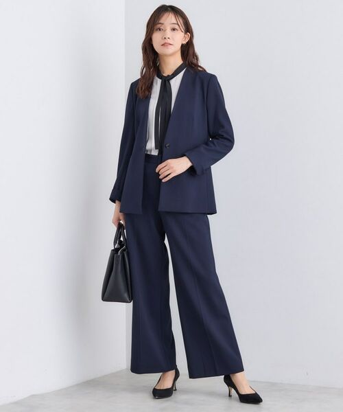 INDIVI / インディヴィ パンツ | 【日本製／通勤スーツ】プレシャスドビー ワイドパンツ | 詳細8