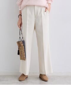 INDIVI / インディヴィ パンツ | 【褒められパンツ/ウール調素材】ラメ混ワイドパンツ