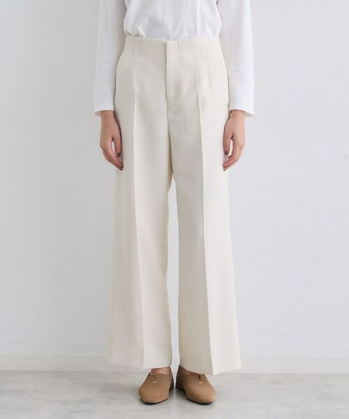 INDIVI / インディヴィ パンツ | 【褒められパンツ/ウール調素材】ラメ混ワイドパンツ | 詳細14